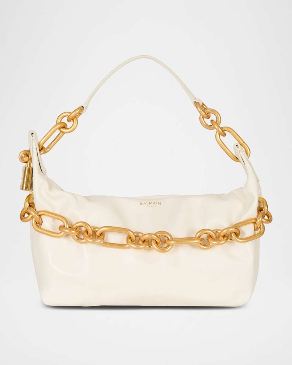 Sync Medium Chain Shoulder Bag in Calfskin